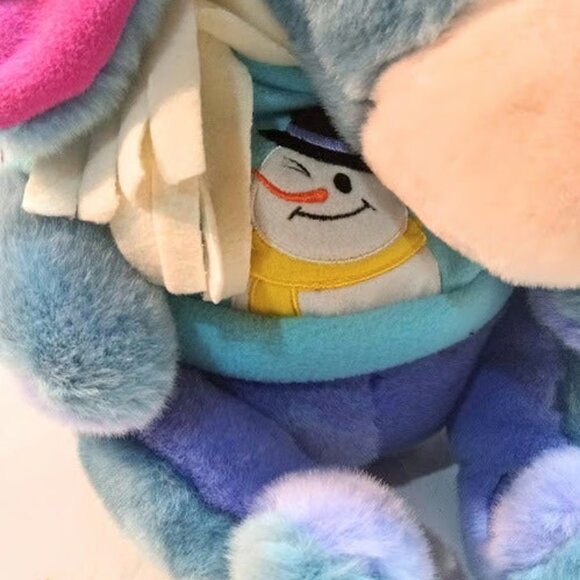 Disney 12" Eeyore Plush with Christmas Snowman Sweater - Picture 4 of 9